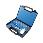 Prægestempler i sæt 2,5 mm med tal, bogstaver og håndtag